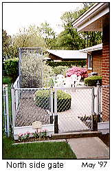 Gene's garden entrance
