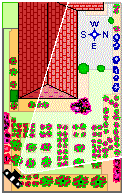 Gene's Garden map - northwest view