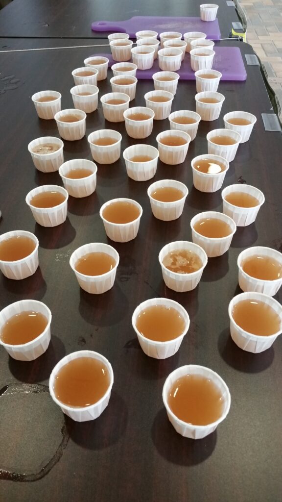 cider samples at 2023 Harvest Festival