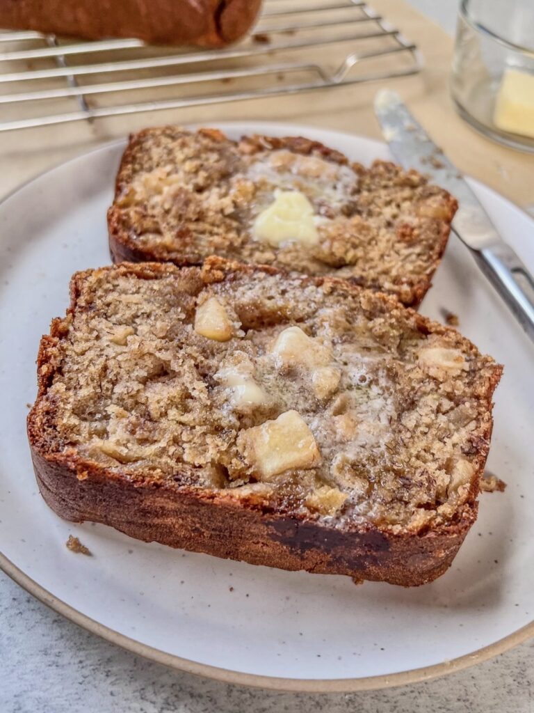 Apple banana bread from The Wholesome Spoon